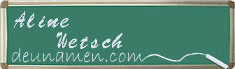 Aline Wetsch Visitenkarte